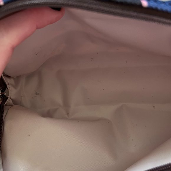 Kate Spade *Geo Bird* Dome Canvas Travel Case | Makeup Bag | Pen Pouch | EUC - Picture 10 of 10